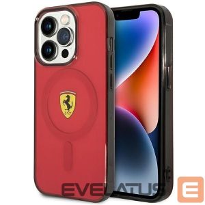 Tagakaaned Ferrari  Ferrari FEHMP14XURKR iPhone 14 Pro Max 6.7" red/red hardcase Translucent Magsafe