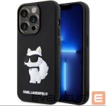 Tagakaaned Karl Lagerfeld  Karl Lagerfeld KLHCP14L3DRKHNK iPhone 14 Pro 6.1" black/black hardcase Rubber Choupette 3D 