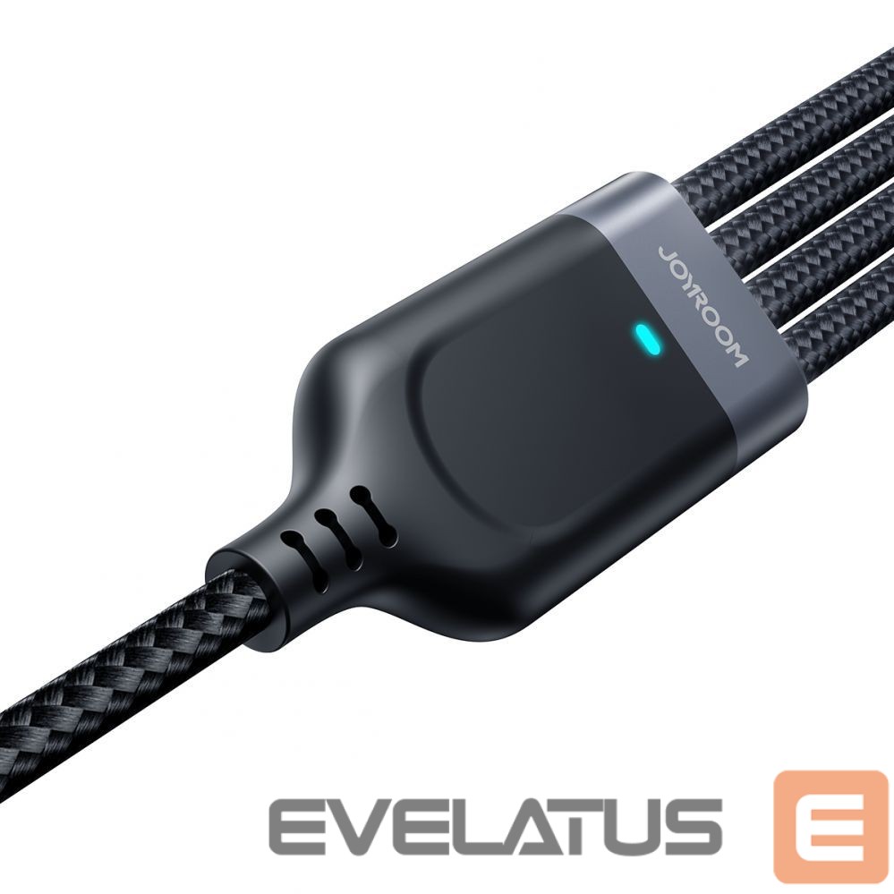 Kaabel Joyroom Joyroom Multi-Use Series S-A18 4in1 USB-A - USB-C / Lightning / Lightning / micro USB cable 1.2m - black