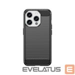Tagakaaned Hurtel  Flexible carbon pattern case for iPhone 15 Pro Carbon Case - black 
