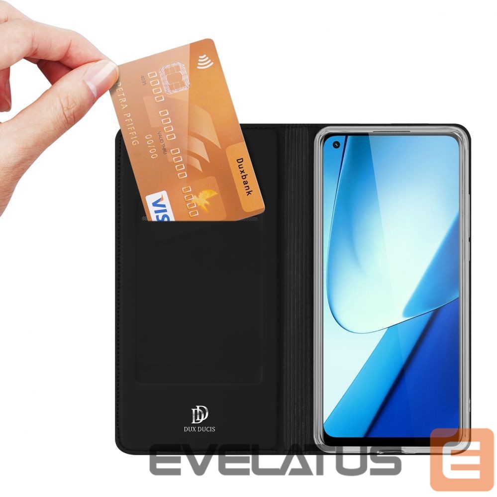 Tagakaaned Dux Ducis Dux Ducis Skin Pro Case Realme 11 Flip Card Wallet Stand Black