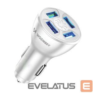 Kaabel Wozinsky  Wozinsky WCCAW 50W 4x USB-A QC car charger - white 