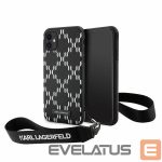 Tagakaaned Karl Lagerfeld  Karl Lagerfeld KLHCN61SAKLMBSK iPhone 11 / Xr 6.1" black/black hardcase Monogram Losange Saffiano 
