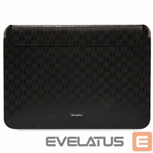 Tagakaaned Karl Lagerfeld  Karl Lagerfeld Saffiano Plaque case for a 14" laptop - black 