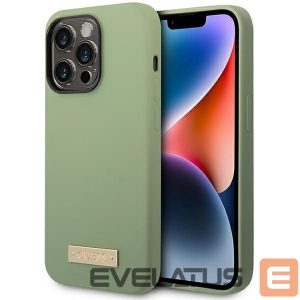 Tagakaaned Guess  Guess Silicone Logo Plate MagSafe case for iPhone 14 Pro Max - green 