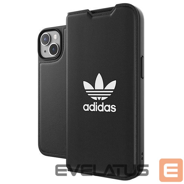 Tagakaaned Adidas Adidas OR Booklet Case BASIC iPhone 14 6.1" black/black white 50181