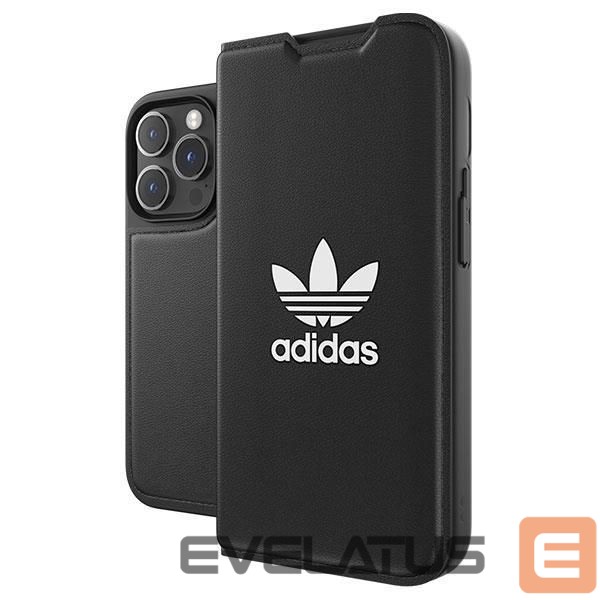Tagakaaned Adidas Adidas OR Booklet Case BASIC iPhone 14 Pro 6.1" black/black white 50182