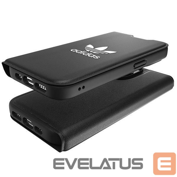 Tagakaaned Adidas Adidas OR Booklet Case BASIC iPhone 14 Pro 6.1" black/black white 50182