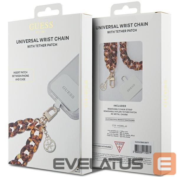 Tagakaaned Guess Guess GUOUCBMC4MT Universal Big Hand Strap Acetate Acrylic 4G Charm Case