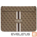 Tagakaaned Guess  Guess 4G Printed Stripes cover for a 16" laptop - brown 