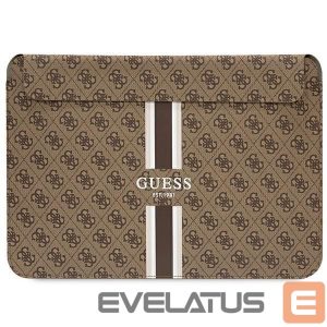 Tagakaaned Guess  Guess 4G Printed Stripes cover for a 16" laptop - brown 