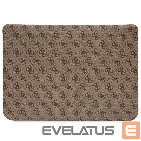 Tagakaaned Guess Guess 4G Printed Stripes cover for a 16" laptop - brown