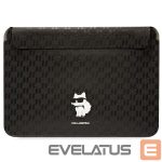Tagakaaned Karl Lagerfeld  Karl Lagerfeld Saffiano Monogram Choupette case for a 16" laptop - black 