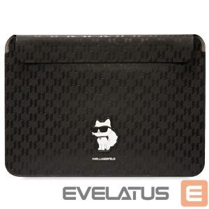 Tagakaaned Karl Lagerfeld  Karl Lagerfeld Saffiano Monogram Choupette case for a 16" laptop - black 