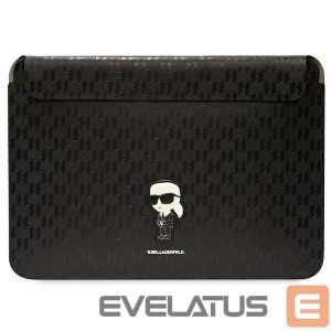 Tagakaaned Karl Lagerfeld  Karl Lagerfeld Saffiano Monogram Ikonik case for a 16" laptop - black 