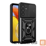 Tagakaaned Hurtel  Hybrid Armor Camshield case for Samsung M14 with camera cover - black 