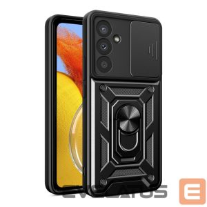 Tagakaaned Hurtel  Hybrid Armor Camshield case for Samsung M14 with camera cover - black 