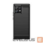 Tagakaaned Hurtel  Carbon Case silicone case for Motorola Edge 40 Pro - black 
