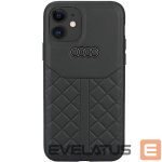 Tagakaaned Audi  Audi Genuine Leather iPhone 12/12 Pro 6.1" black/black hardcase AU-TPUPCIP12P-Q8/D1-BK
