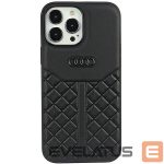 Tagakaaned Audi  Audi Genuine Leather iPhone 13 Pro Max 6.7" black/black hardcase AU-TPUPPCIP13PM-Q8/D1-BK