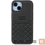 Tagakaaned Audi  Audi Genuine Leather iPhone 14 6.1" black/black hardcase AU-TPUPPCIP14-Q8/D1-BK
