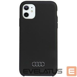 Tagakaaned Audi  Audi Silicone Case iPhone 11 / Xr 6.1" black/black hardcase AU-LSRIP11-Q3/D1-BK