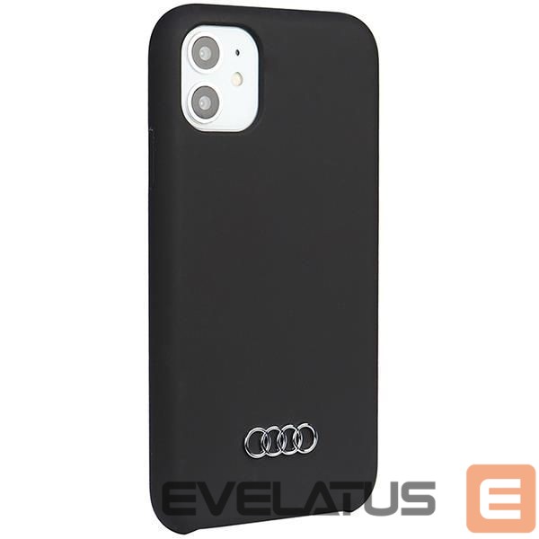 Tagakaaned Audi Audi Silicone Case iPhone 12/12 Pro 6.1" black/black hardcase AU-LSRIP12P-Q3/D1-BK