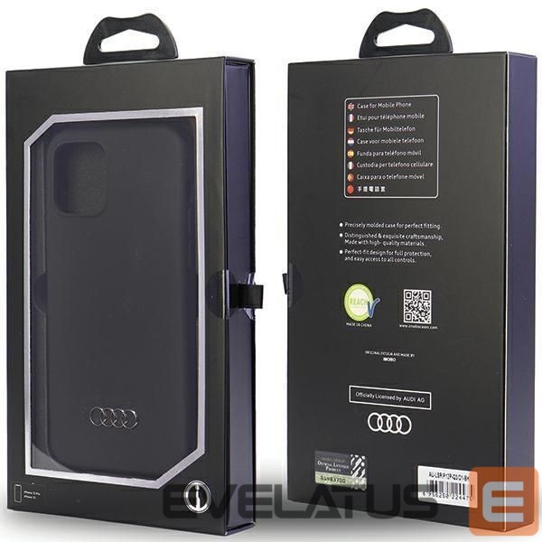 Tagakaaned Audi Audi Silicone Case iPhone 12/12 Pro 6.1" black/black hardcase AU-LSRIP12P-Q3/D1-BK