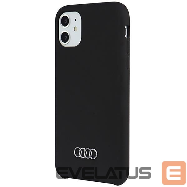 Tagakaaned Audi Audi Silicone Case iPhone 12/12 Pro 6.1" black/black hardcase AU-LSRIP12P-Q3/D1-BK