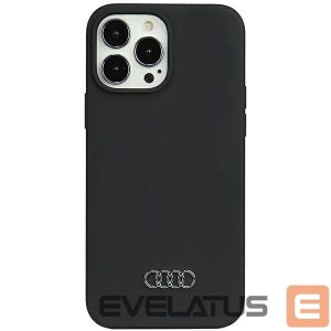 Tagakaaned Audi  Audi Silicone Case iPhone 13 Pro Max 6.7" black/black hardcase AU-LSRIP13PM-Q3/D1-BK