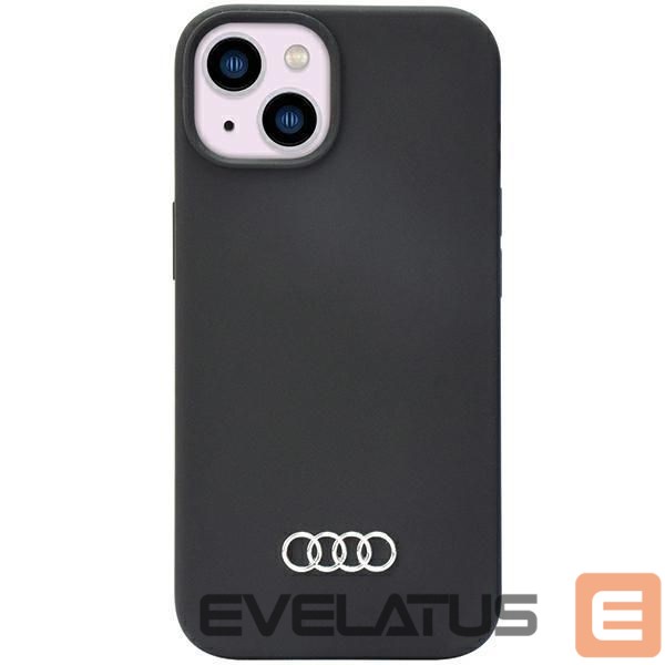 Tagakaaned Audi Audi Silicone Case iPhone 14 6.1" black/black hardcase AU-LSRIP14-Q3/D1-BK