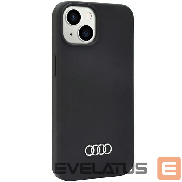 Tagakaaned Audi Audi Silicone Case iPhone 14 6.1" black/black hardcase AU-LSRIP14-Q3/D1-BK