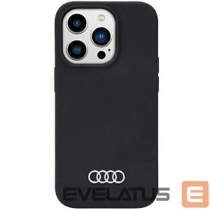 Tagakaaned Audi  Audi Silicone Case iPhone 14 Pro 6.1" black/black hardcase AU-LSRIP14P-Q3/D1-BK
