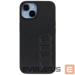 Tagakaaned Audi  Audi Synthetic Leather iPhone 14 6.1" black/black hardcase AU-TPUPPCIP14-TT/D1-BK