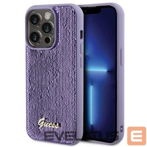 Tagakaaned Guess  Guess Sequin Script Metal case for iPhone 15 Pro Max - purple 