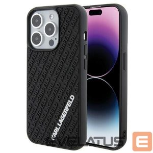 Tagakaaned Karl Lagerfeld  Karl Lagerfeld 3D Rubber Multi Logo case for iPhone 15 Pro - black 