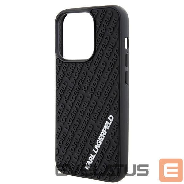 Tagakaaned Karl Lagerfeld Karl Lagerfeld 3D Rubber Multi Logo case for iPhone 15 Pro - black
