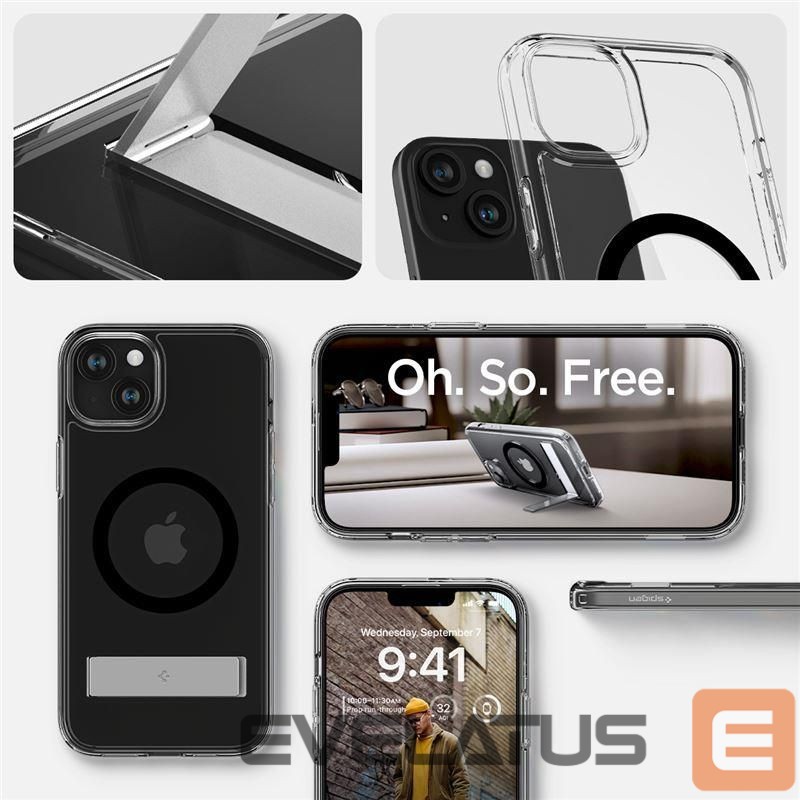 Tagakaaned Spigen Transparent || Black