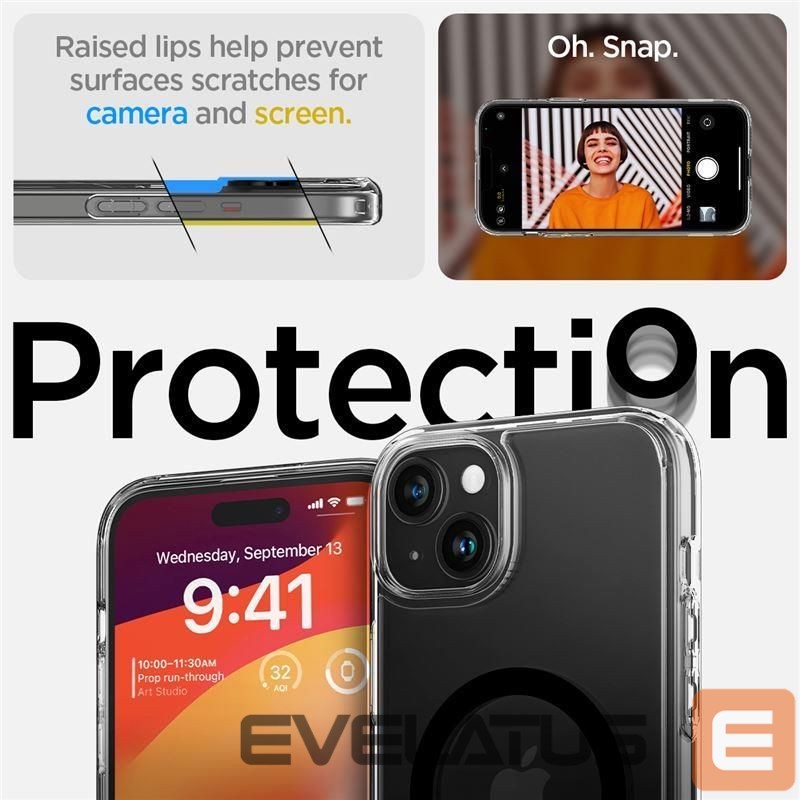 Tagakaaned Spigen Transparent || Black