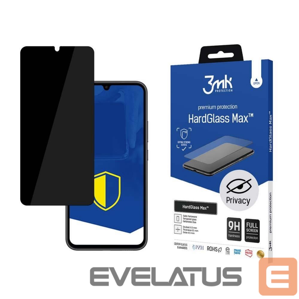 Kaitseklaasid 3MK Samsung Galaxy A34 5G - 3mk HardGlass Max Privacy