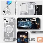 Tagakaaned Spigen  Spigen Ultra Hybrid Mag Case with MagSafe for iPhone 15 Plus - White (Zero One Pattern) 