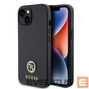 Tagakaaned Guess  Guess GUHCP15MPS4DGPK iPhone 15 Plus 6.7" black/black hardcase Strass Metal Logo 