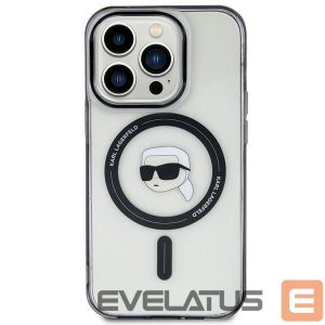 Tagakaaned Karl Lagerfeld  Karl Lagerfeld KLHMP15MHKHNOTK iPhone 15 Plus 6.7" transparent hardcase IML Karl`s Head MagSafe 