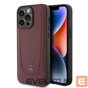 Tagakaaned Mercedes-Benz  Mercedes MEHCP15LARMRE iPhone 15 Pro 6.1" red/red hardcase Leather Urban Bengale 