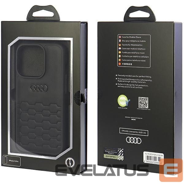 Tagakaaned Audi Audi GT Synthetic Leather case for iPhone 15 Pro - black