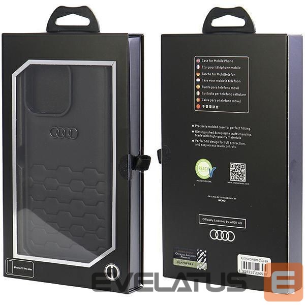 Tagakaaned Audi Audi GT Synthetic Leather case for iPhone 15 Pro Max - black