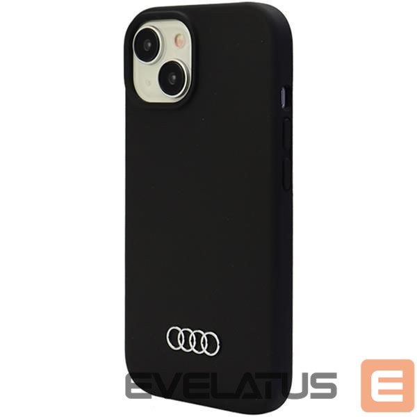 Tagakaaned Audi Audi Silicone Case for iPhone 15 - black
