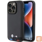 Tagakaaned BMW  BMW BMHCP15L22PTDK iPhone 15 Pro 6.1" black/black Leather Stamp Tricolor 