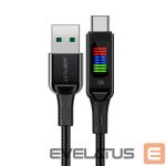 Kaabel Acefast  Acefast C7-04 USB-A USB-C 60W 1.2m cable with display - black 