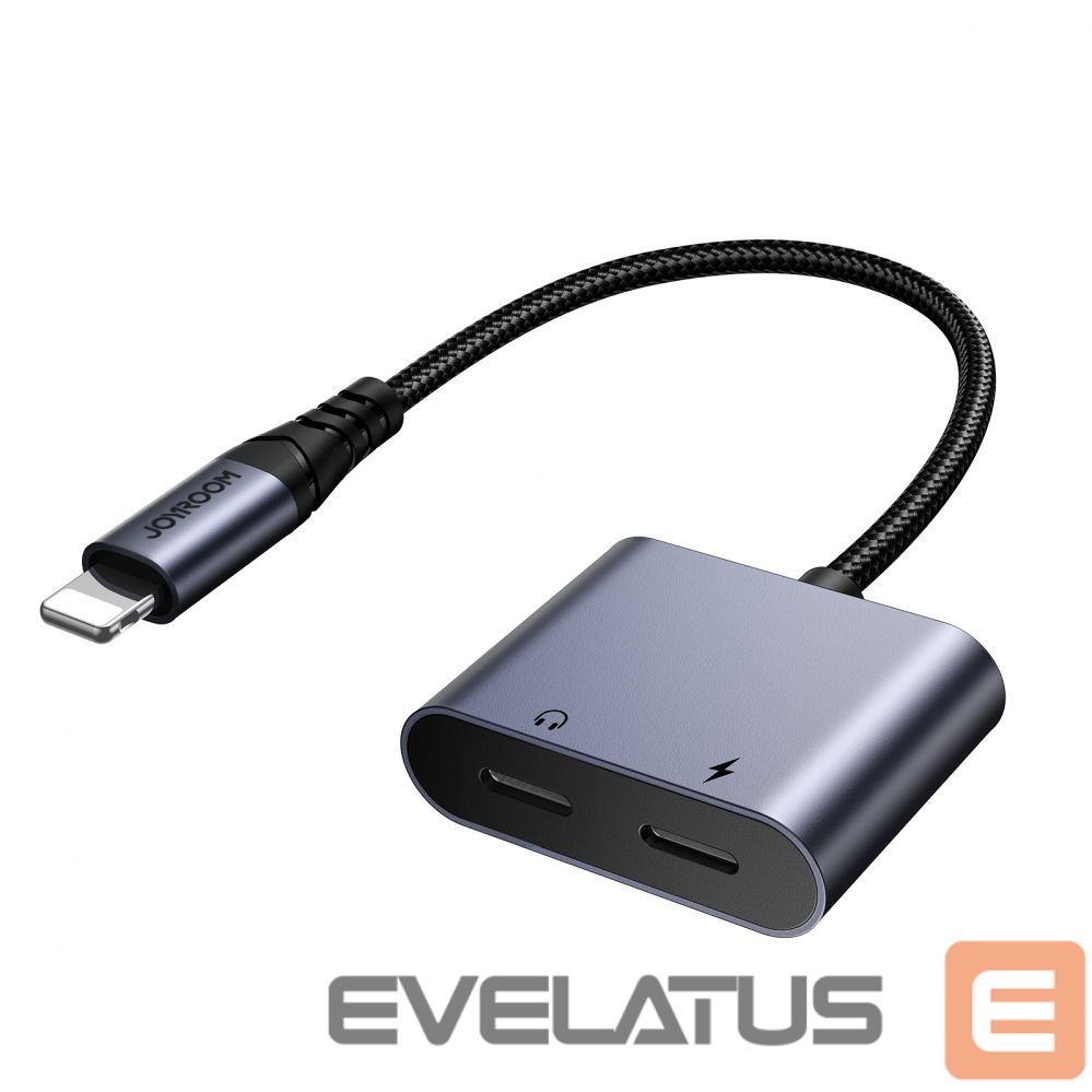 Adaptrid Joyroom Joyroom SY-L02 Lightning to 2x Lightning DAC adapter 2in1 - black
